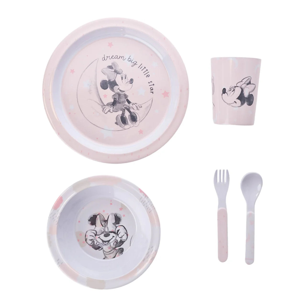 DISNEY MINNIE 5PC MELAMINE SET