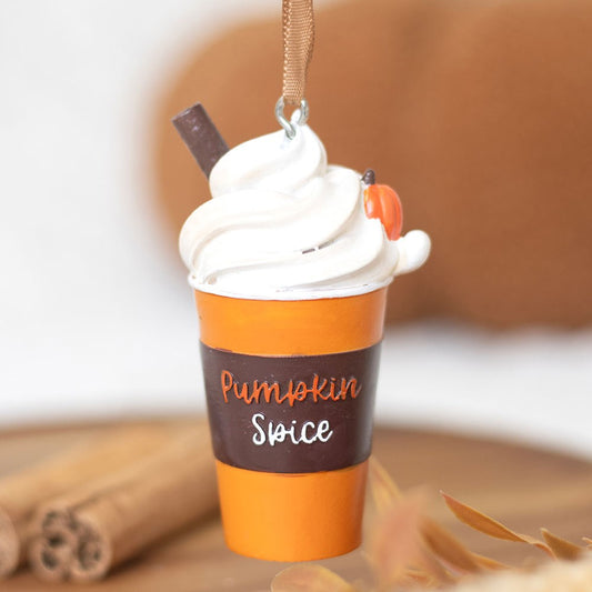 PUMPKIN SPICE LATTE HANGING ORNAMENT