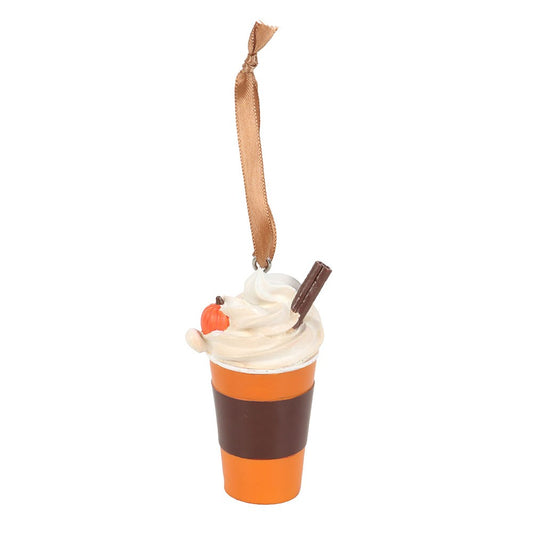 PUMPKIN SPICE LATTE HANGING ORNAMENT