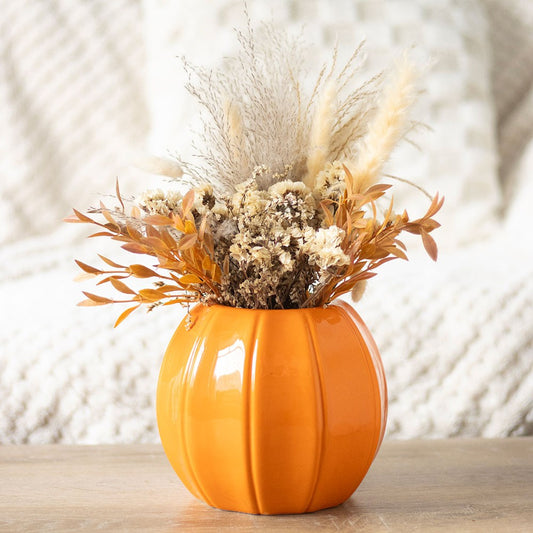 ORANGE PUMPKIN VASE
