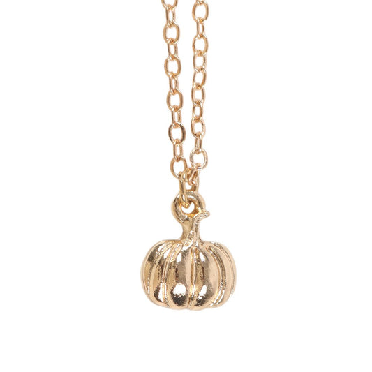 PUMPKIN NECKLACE ON GREETING CARD