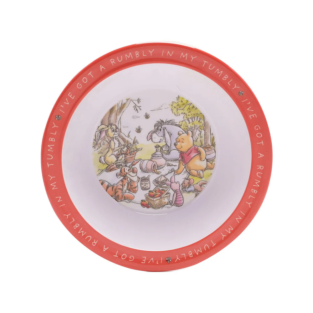 DISNEY WINNIE THE POOH MELAMINE 4 PIECE DINNER SET