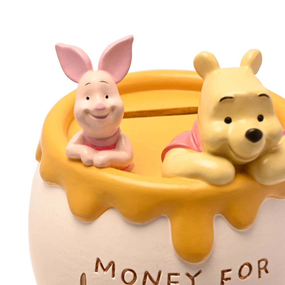 DISNEY WINNIE THE POOH RESIN MONEY BANK 'MONEY FOR HUNNY'