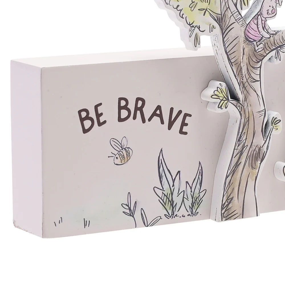 DISNEY WINNIE THE POOH 'BE BRAVE' MANTEL PLAQUE