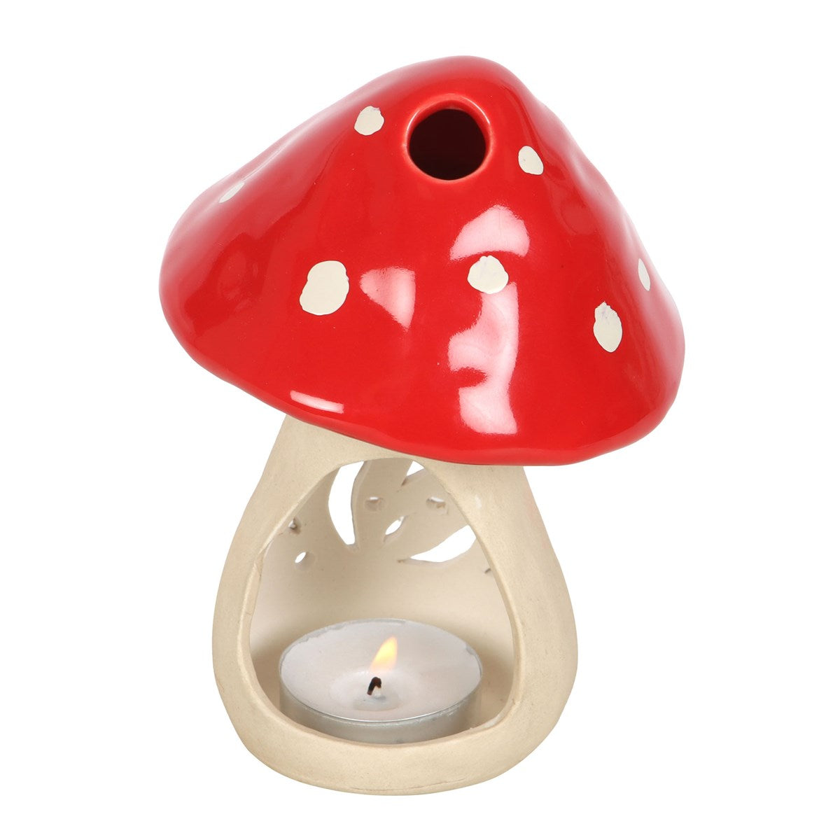 CERAMIC MUSHROOM TEALIGHT CANDLE HOLDER