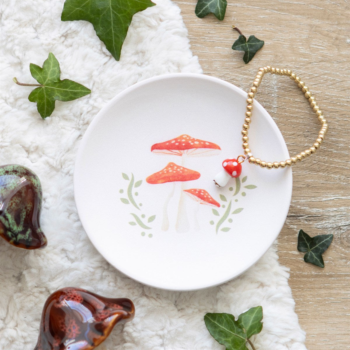 ROUND MUSHROOM TRINKET DISH