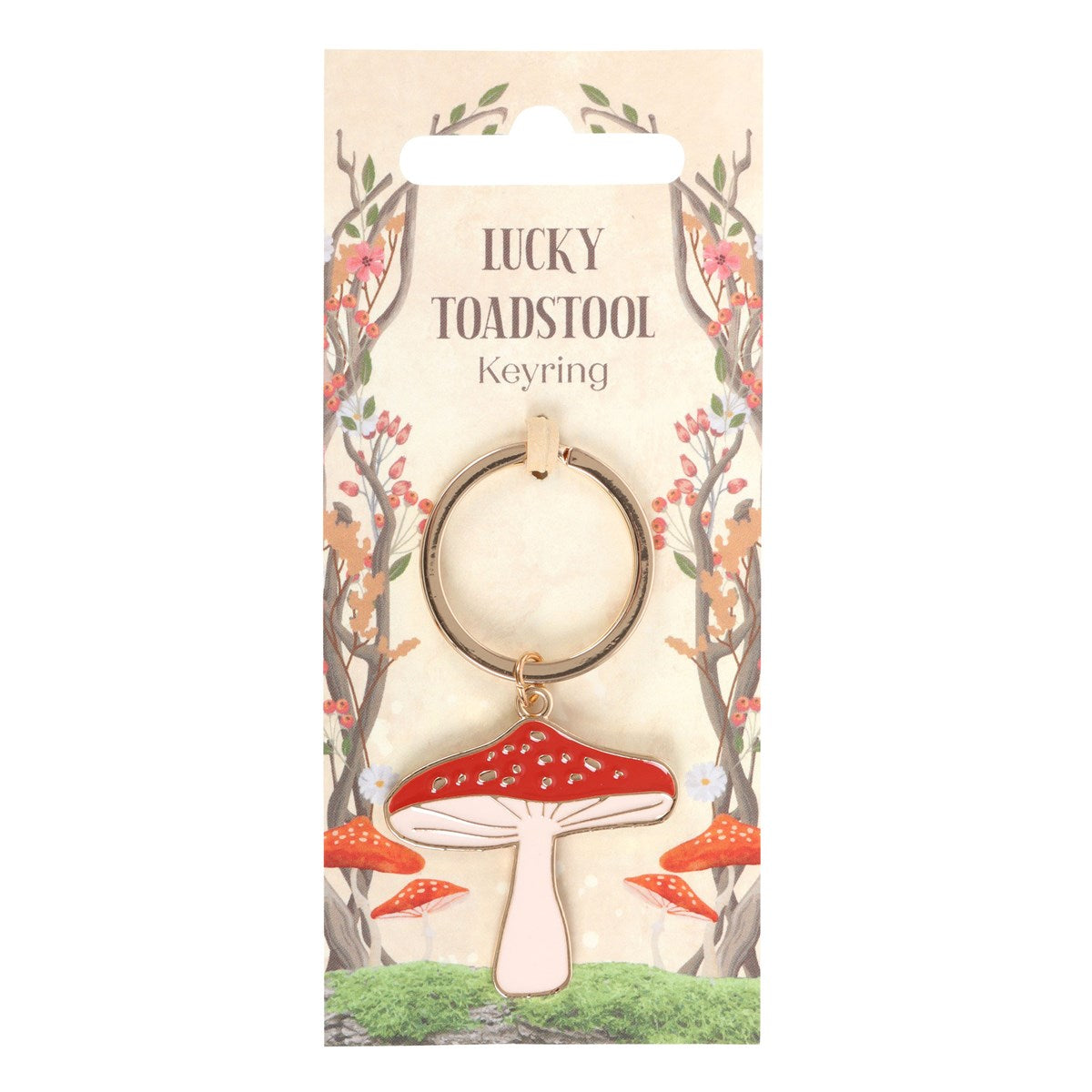 LUCKY TOADSTOOL KEYRING