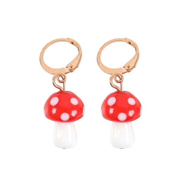 TOADSTOOL DANGLE EARRINGS