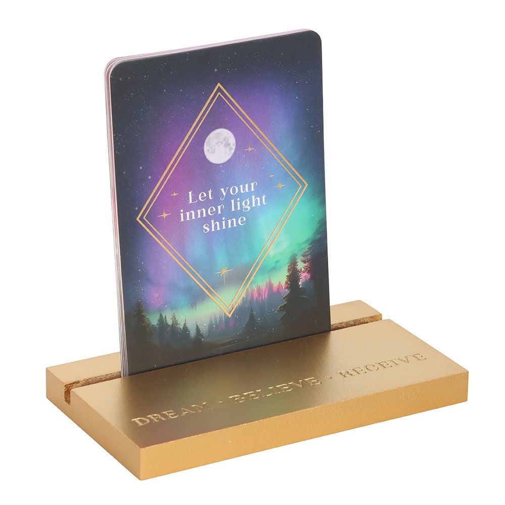 ETHEREAL AFFIRMATION CARDS WITH WOODEN STAND