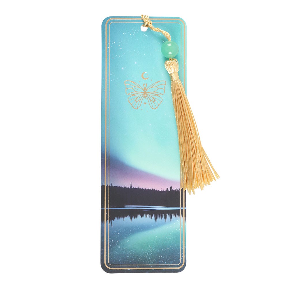 ETHEREAL GREEN AVENTURINE BOOKMARK WITH TASSEL