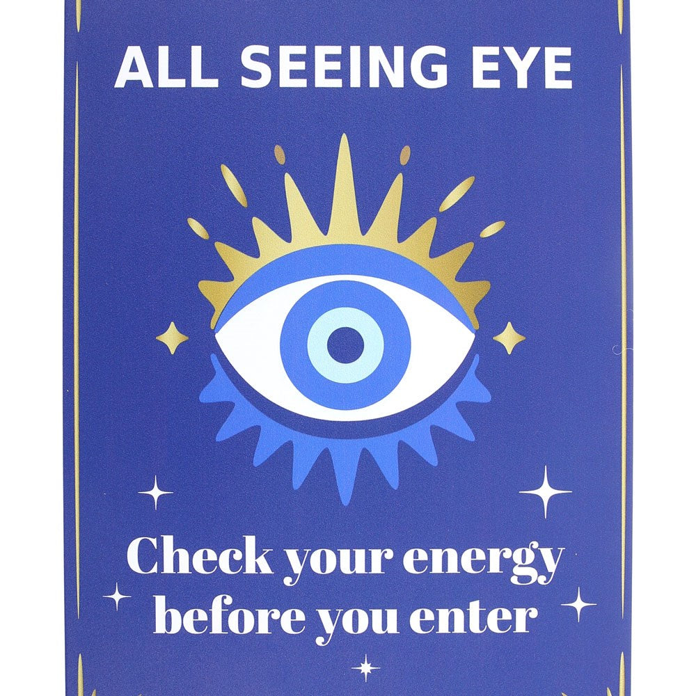 30CM ALL SEEING EYE METAL HANGING SIGN