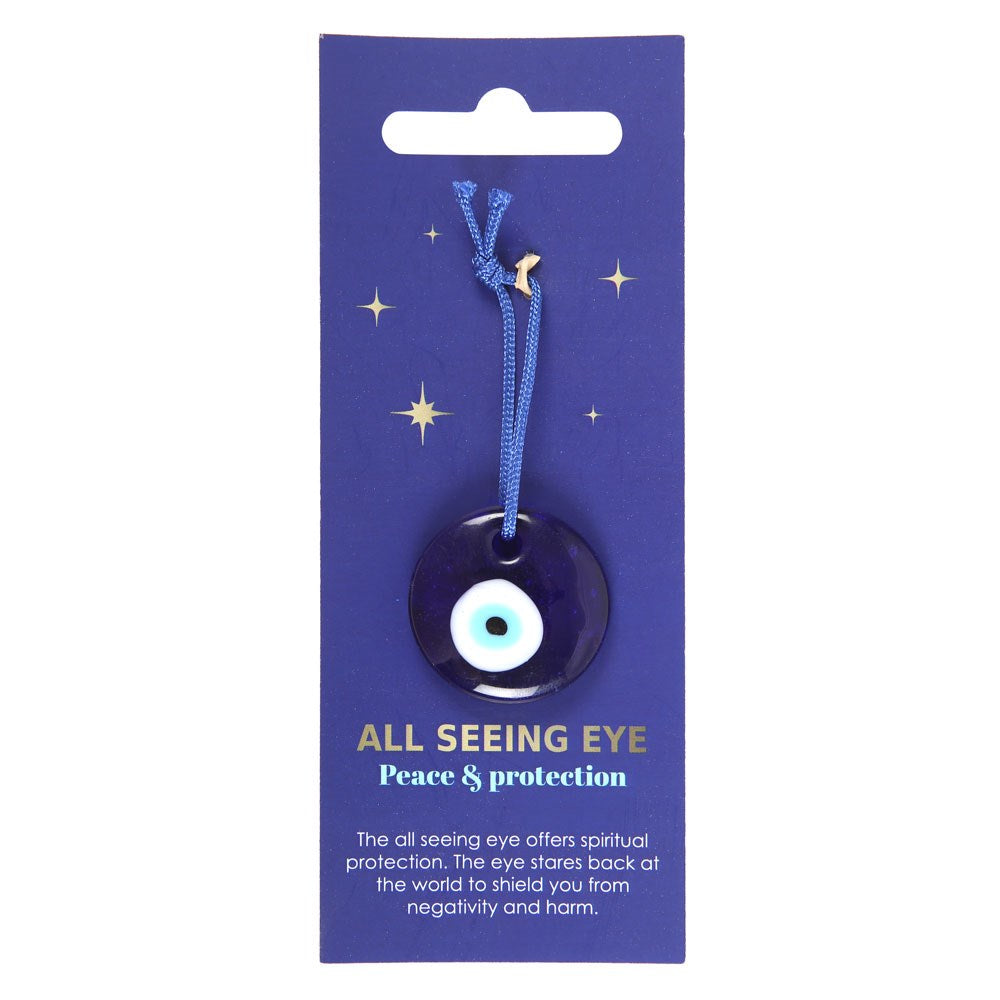 GLASS ALL SEEING EYE PROTECTION CHARM