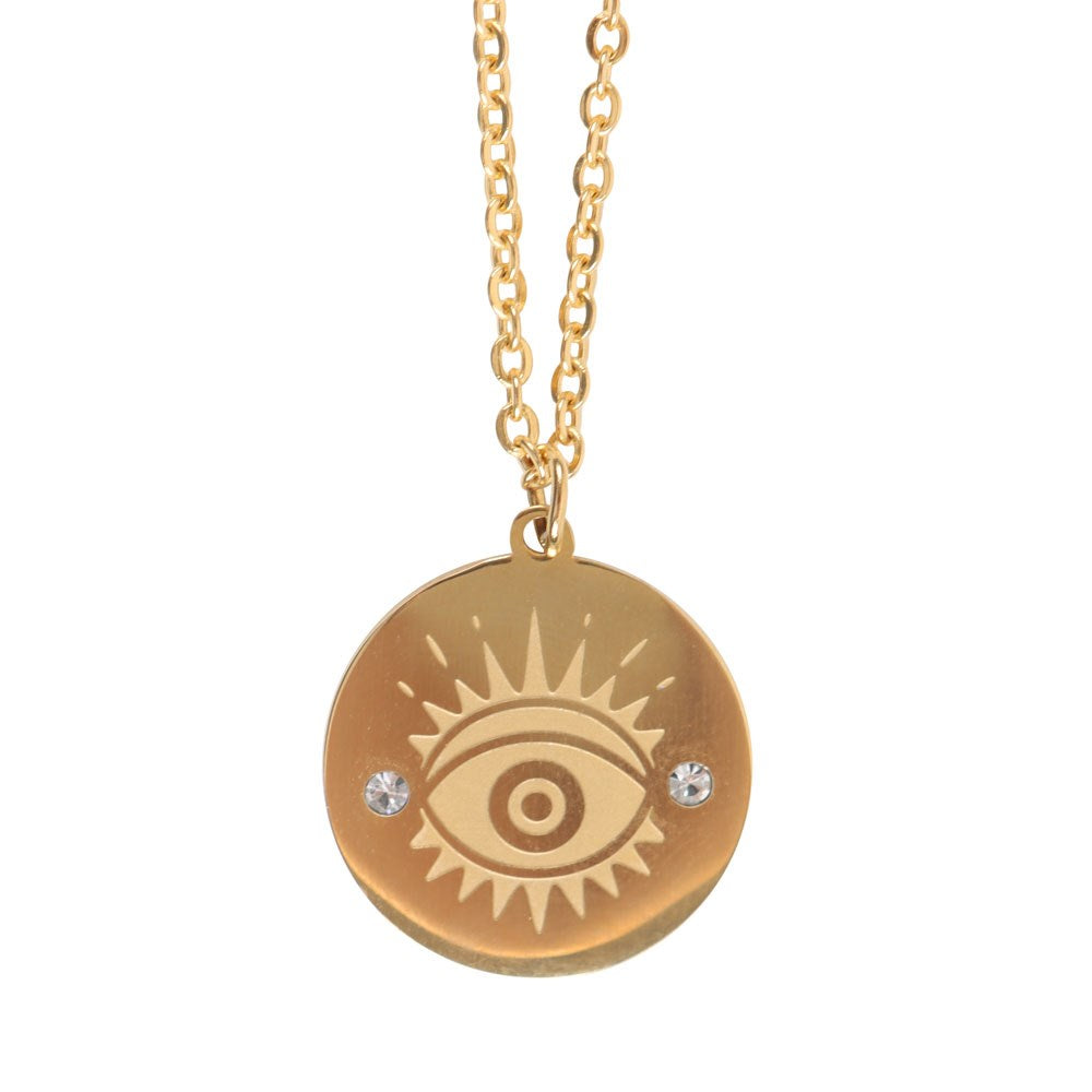 ALL SEEING EYE NECKLACE & DISH GIFT SET