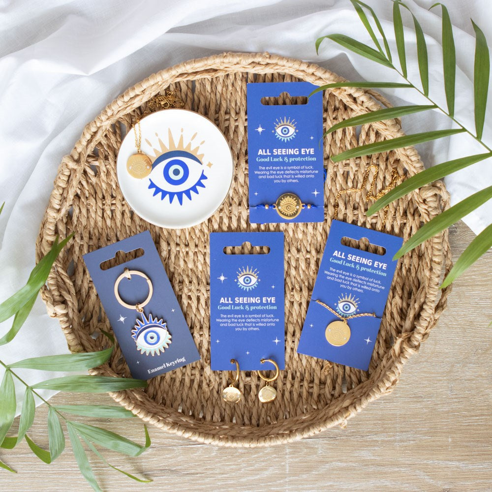 ALL SEEING EYE NECKLACE & DISH GIFT SET