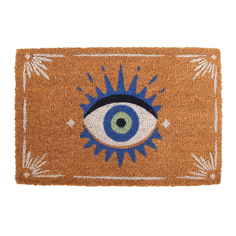 NATURAL ALL SEEING EYE DOORMAT