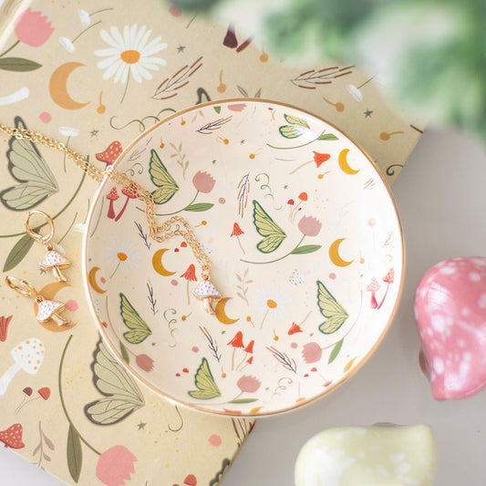 FAIRY FOLKLORE PRINT TRINKET DISH