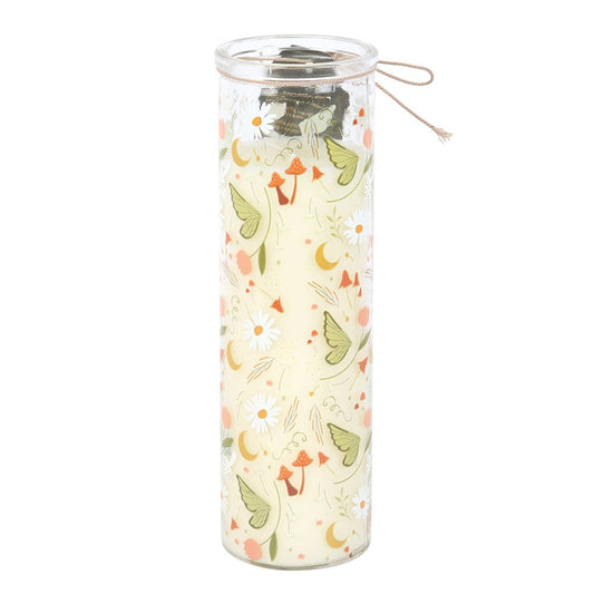 FAIRY FOLKLORE PRINT MOSS & SANDALWOOD TUBE CANDLE