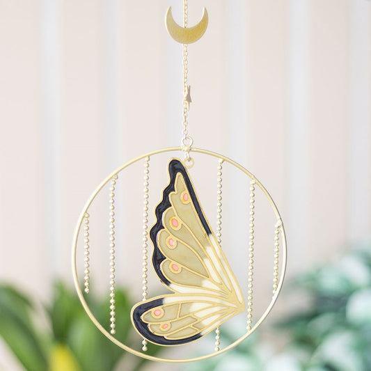 GREEN FAIRY WING HANGING DECORATION