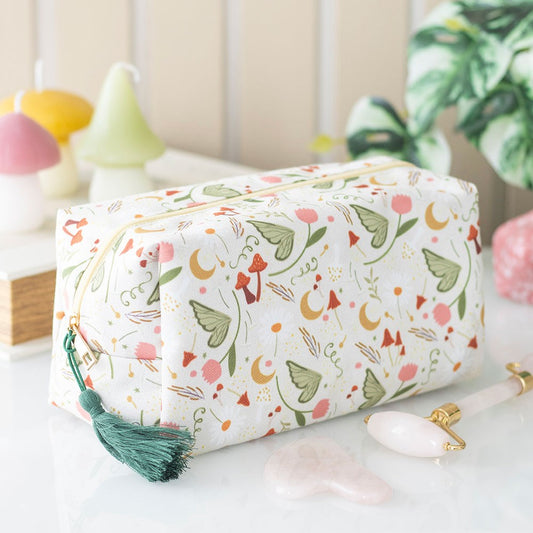FAIRY FOLKLORE PRINT MAKEUP BAG