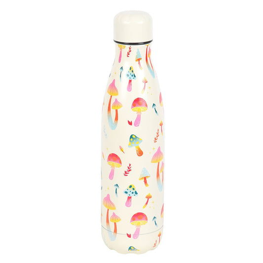 FUNKY FUNGI MUSHROOM PRINT METAL WATER BOTTLE