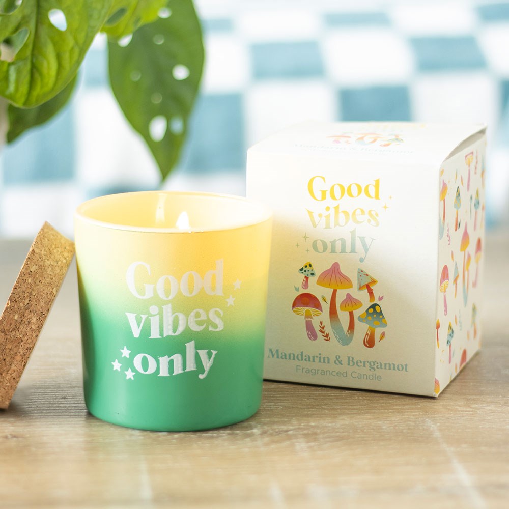 GOOD VIBES ONLY MANDARIN & BERGAMOT CANDLE