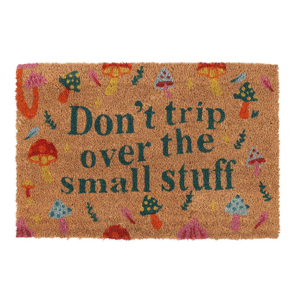 NATURAL DON'T TRIP MUSHROOM DOORMAT