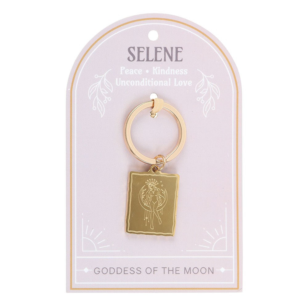 SELENE GODDESS TALISMAN KEYRING