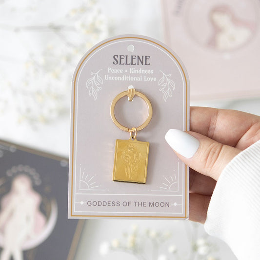 SELENE GODDESS TALISMAN KEYRING