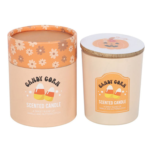 CANDY CORN VANILLA AND BUTTERSCOTCH CANDLE