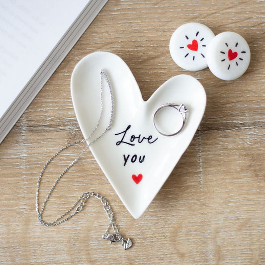 LOVE YOU HEART TRINKET DISH