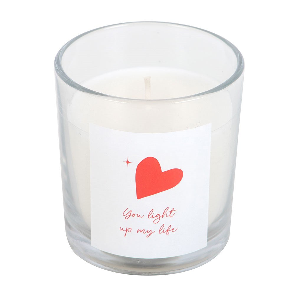 YOU LIGHT UP MY LIFE STRAWBERRY SCENTED CANDLE