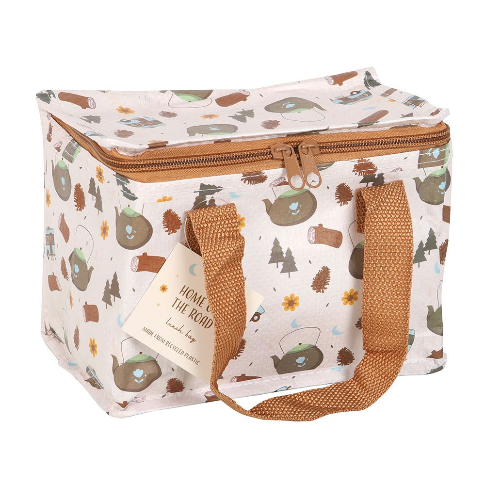 HOME ON THE ROAD CAMPING PRINT LUNCH BAG