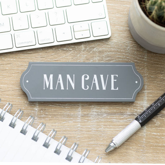 MAN CAVE WALL PLAQUE - SMALL