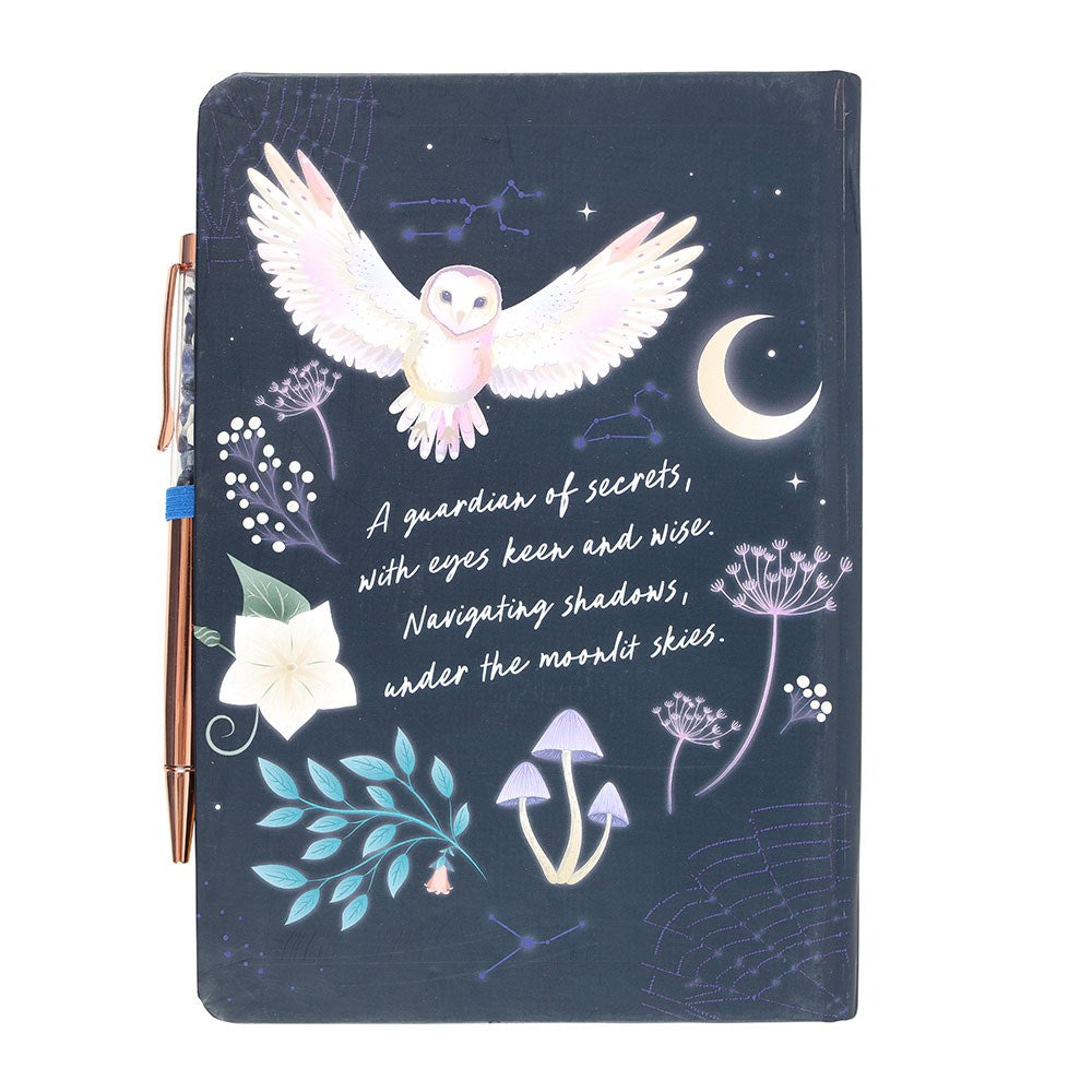 NIGHT OWL JOURNAL WITH SODALITE PEN