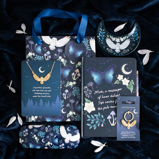 23CM MIDNIGHT FOREST OWL PRINT GIFT BAG