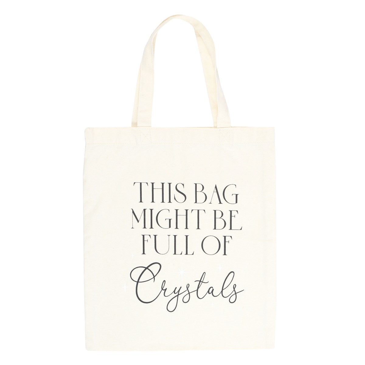 FULL OF CRYSTALS POLYCOTTON TOTE BAG