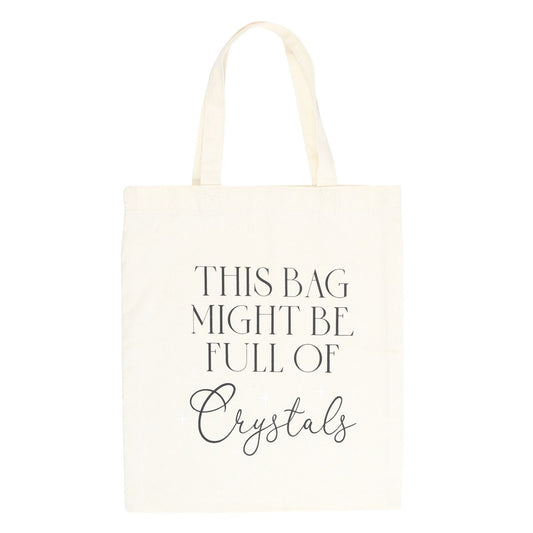 FULL OF CRYSTALS POLYCOTTON TOTE BAG