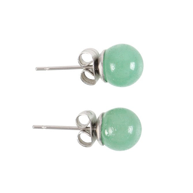 AVENTURINE SEMI PRECIOUS CRYSTAL EARRINGS