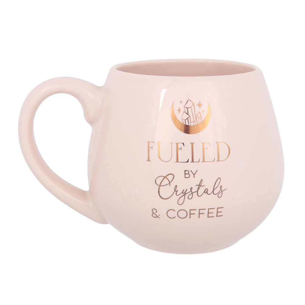 CRYSTALS AND COFFEE ROUNDED MUG