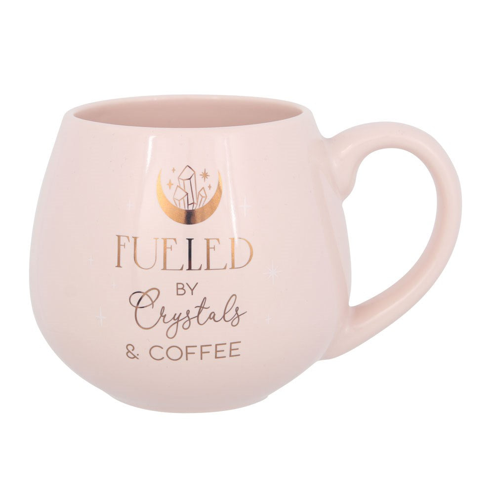 CRYSTALS AND COFFEE ROUNDED MUG