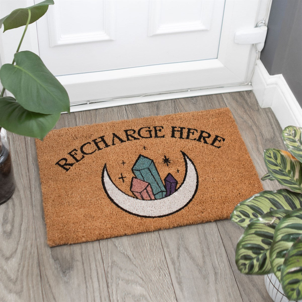 NATURAL RECHARGE HERE CRYSTAL DOORMAT