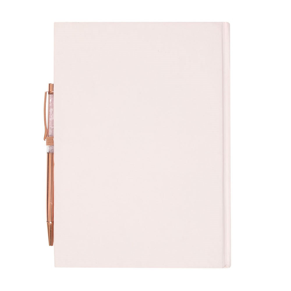 GRATITUDE JOURNAL WITH ROSE QUARTZ PEN