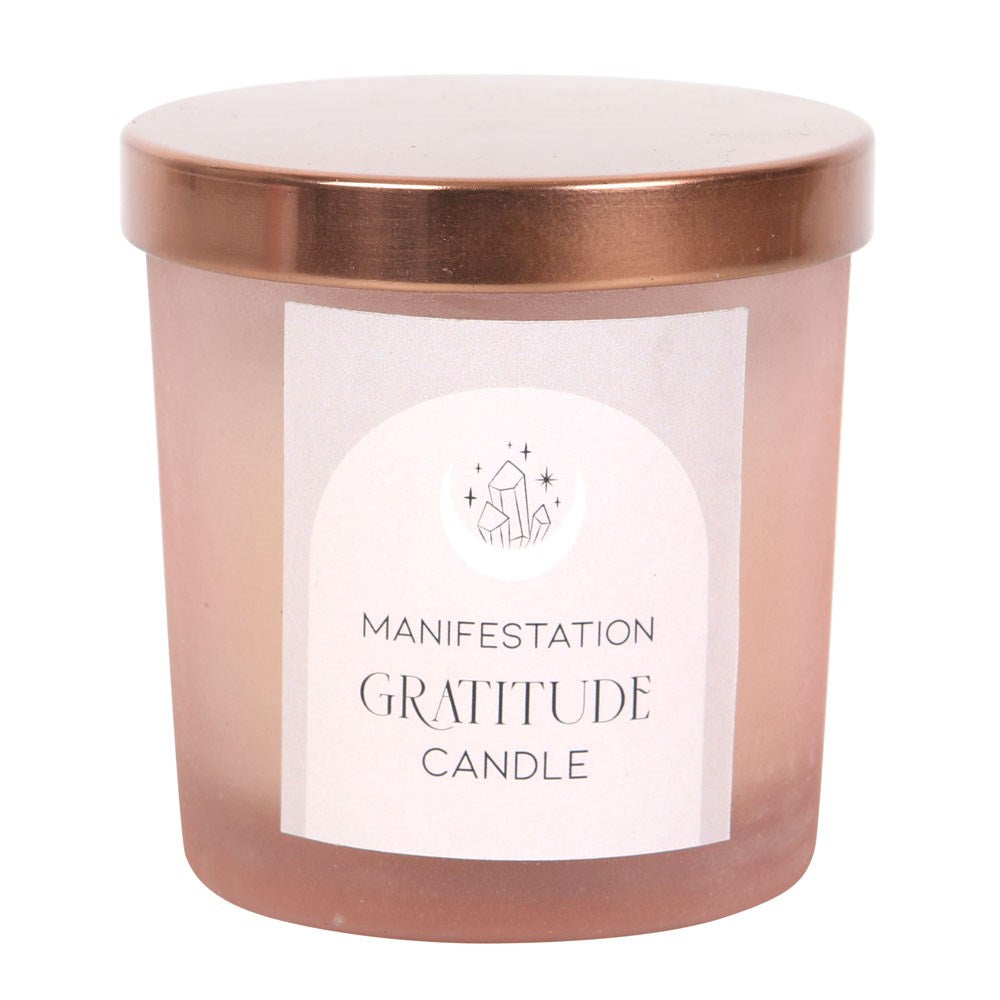 GRATITUDE WILD ROSE CRYSTAL CHIP CANDLE