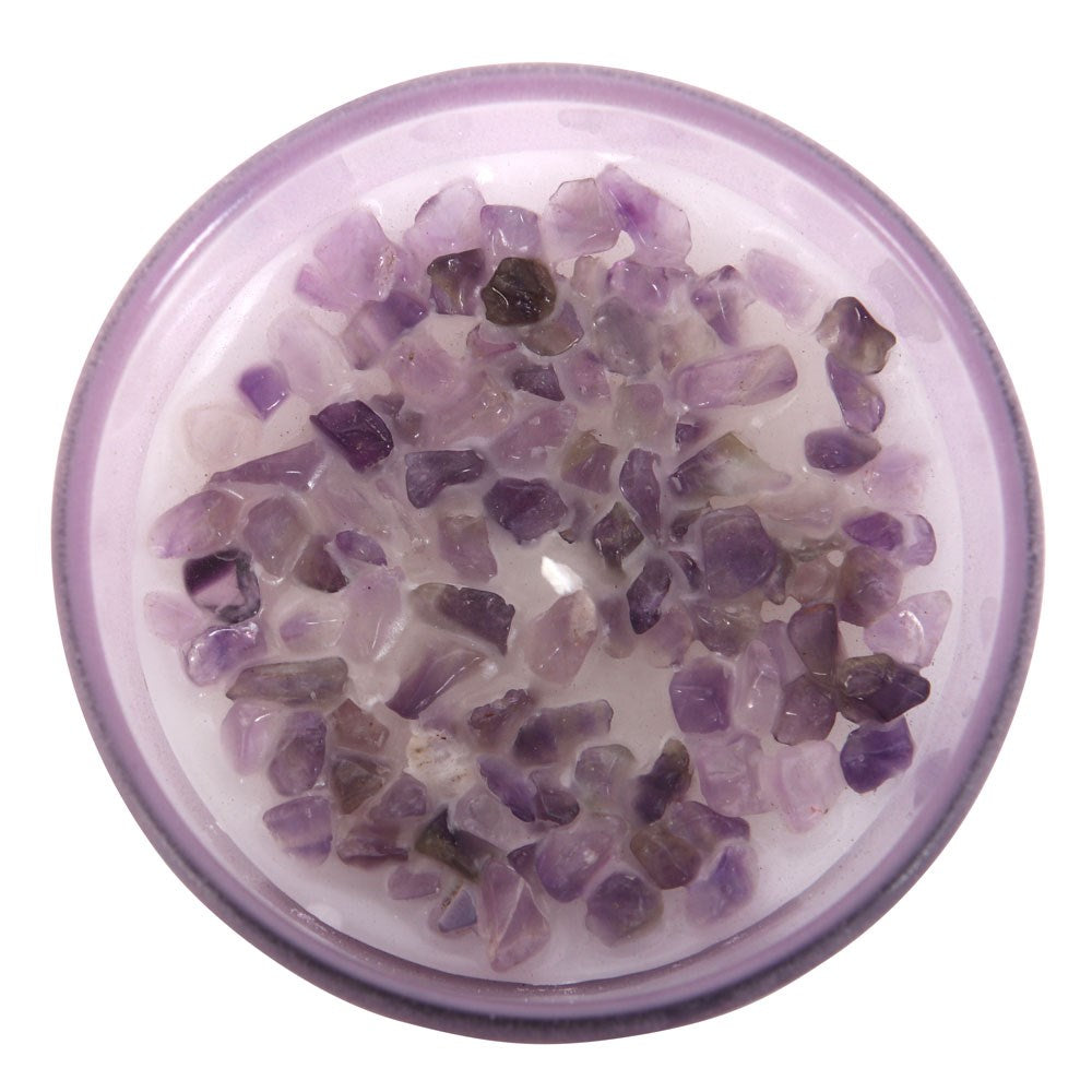 ABUNDANCE FRENCH LAVENDER CRYSTAL CHIP CANDLE