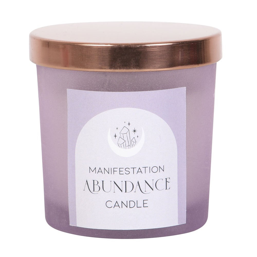 ABUNDANCE FRENCH LAVENDER CRYSTAL CHIP CANDLE