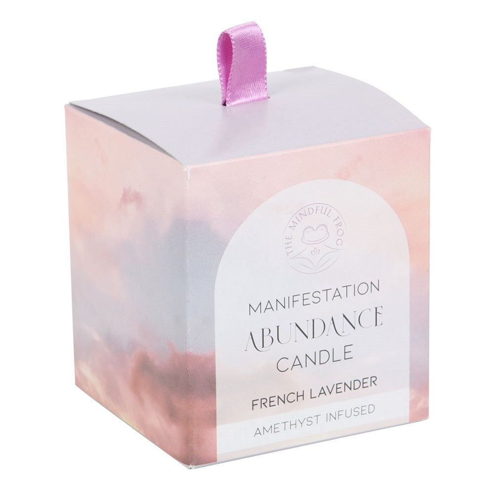 ABUNDANCE FRENCH LAVENDER CRYSTAL CHIP CANDLE