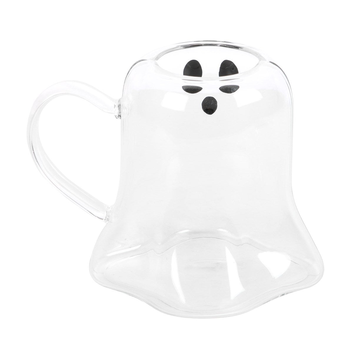 GHOST SHAPED GLASS MUG