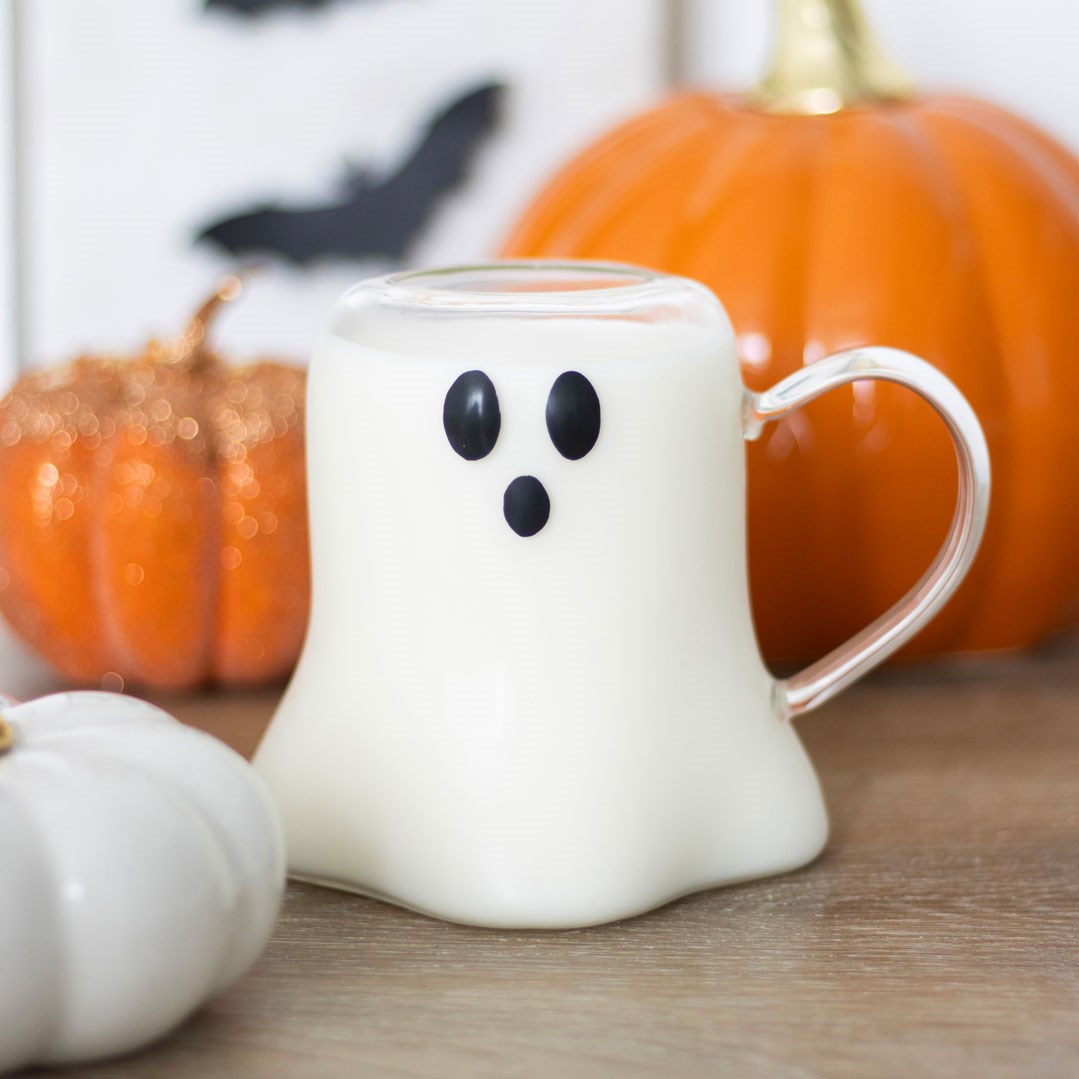 GHOST SHAPED GLASS MUG