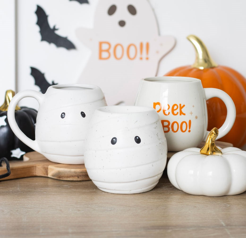 PEEKABOO GHOST ROUNDED MUG