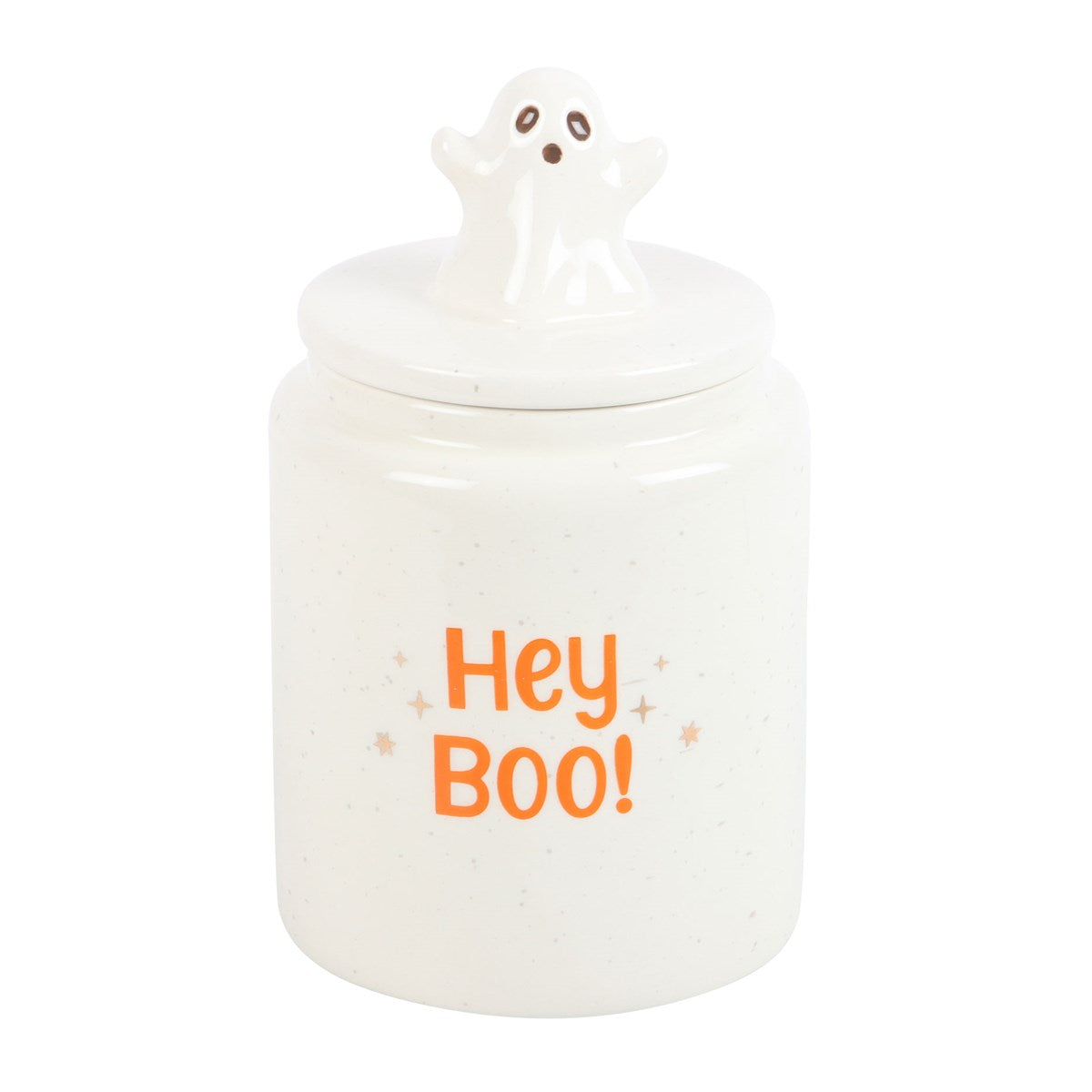 HEY BOO GHOST STORAGE JAR